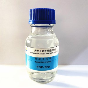 I-CASE polyol 220 ye-polyurethane elastomer, izinto zokuncamathelisa, izitywini, ukugquma okungangenwa manzi kunye nemathiriyeli yokugada.
